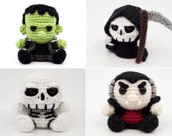 Classic Monsters PDF Crochet Pattern Bundle | Amigurumi PDF Patterns