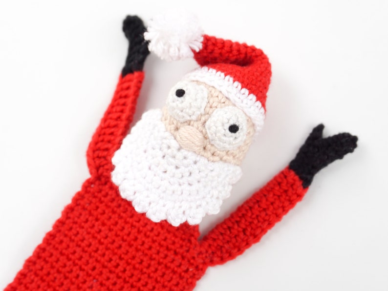 Santa Bookmark Crochet Pattern Amigurumi PDF Pattern image 7