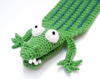 Krokodil Lesezeichen Häkelanleitung | Amigurumi PDF Anleitung