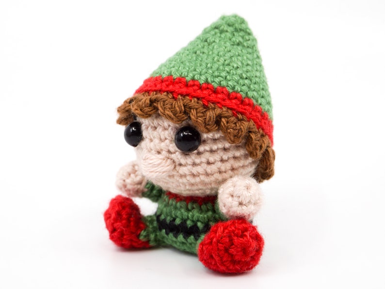 Mini Weihnachtself Häkelanleitung Amigurumi PDF Anleitung Bild 2