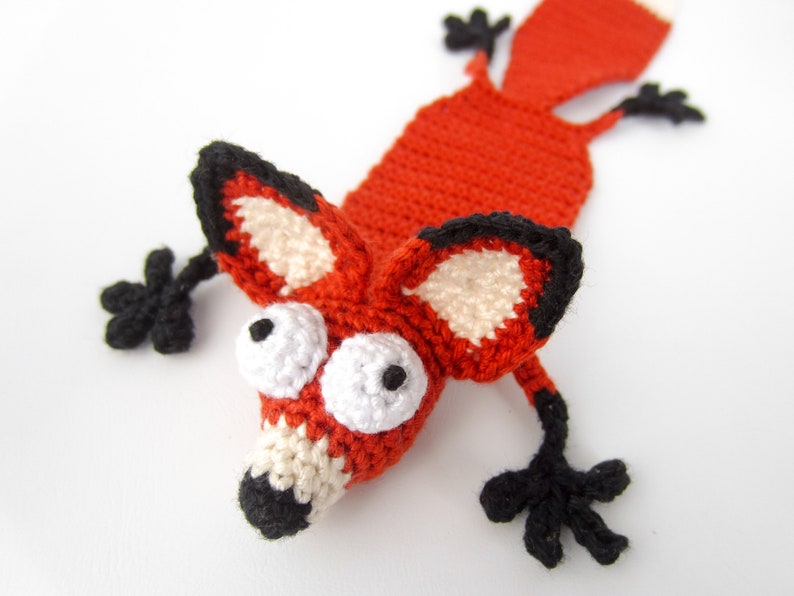 Fuchs Lesezeichen Häkelanleitung Amigurumi PDF Anleitung Bild 4