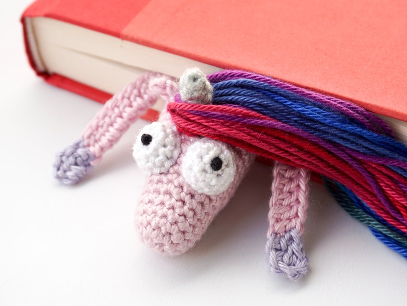 Horse and Unicorn Bookmark Crochet Pattern Amigurumi PDF Pattern image 5