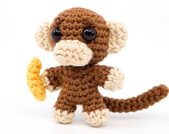 Patrón de Crochet Mini Mono Noso | Patrón Amigurumi en PDF