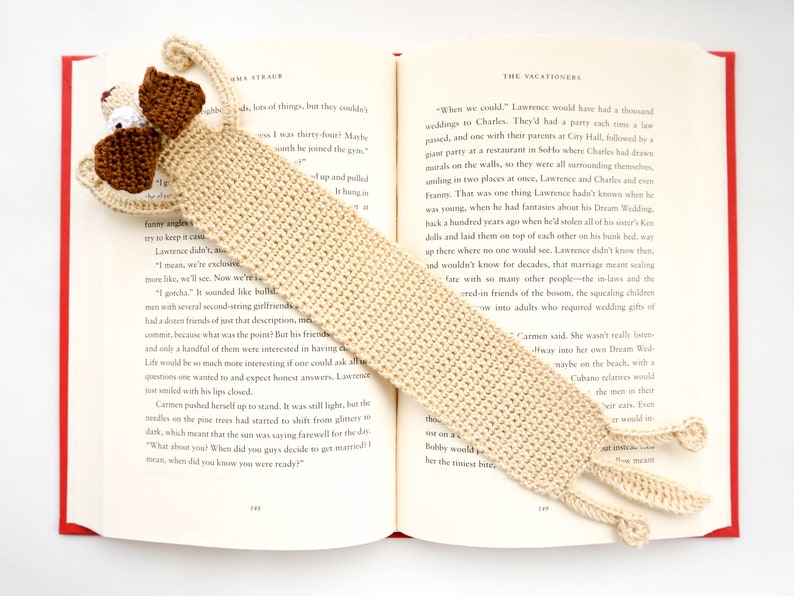 Hound Bookmark Crochet Pattern Amigurumi PDF Pattern immagine 5