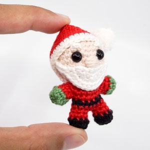 Mini Noso Weihnachtsmann Häkelanleitung Amigurumi PDF Anleitung Bild 8