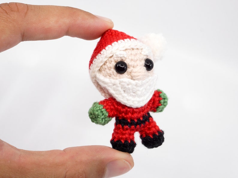 Mini Noso Weihnachtsmann Häkelanleitung Amigurumi PDF Anleitung Bild 8