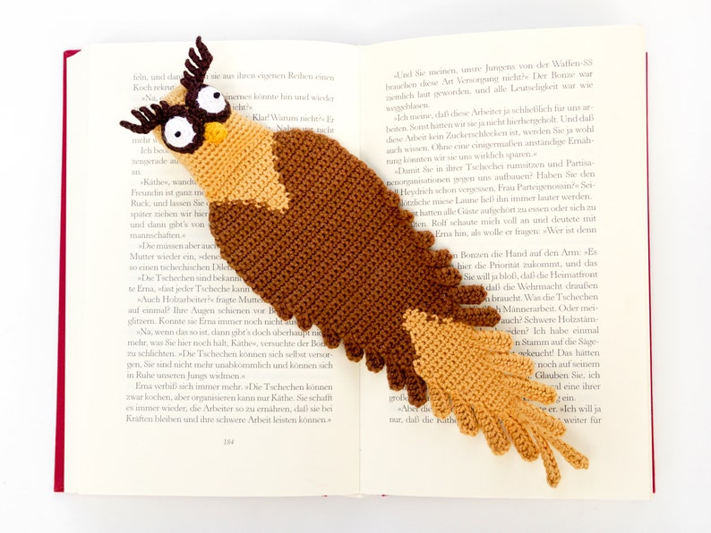 Owl Bookmark Crochet Pattern Amigurumi PDF Pattern immagine 3
