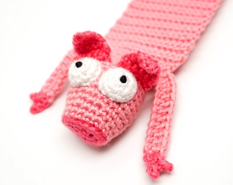 Pig Bookmark Crochet Pattern | Amigurumi PDF Pattern