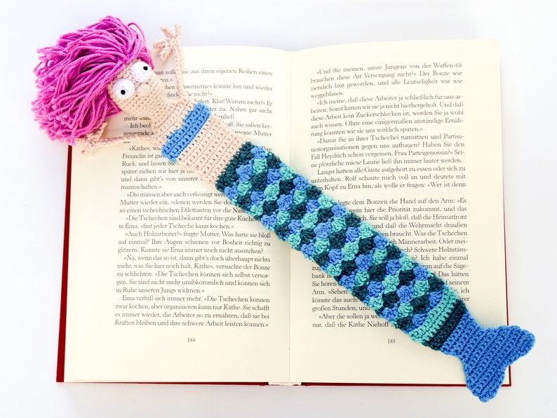 Mermaid Bookmark Crochet Pattern Amigurumi PDF Pattern image 5