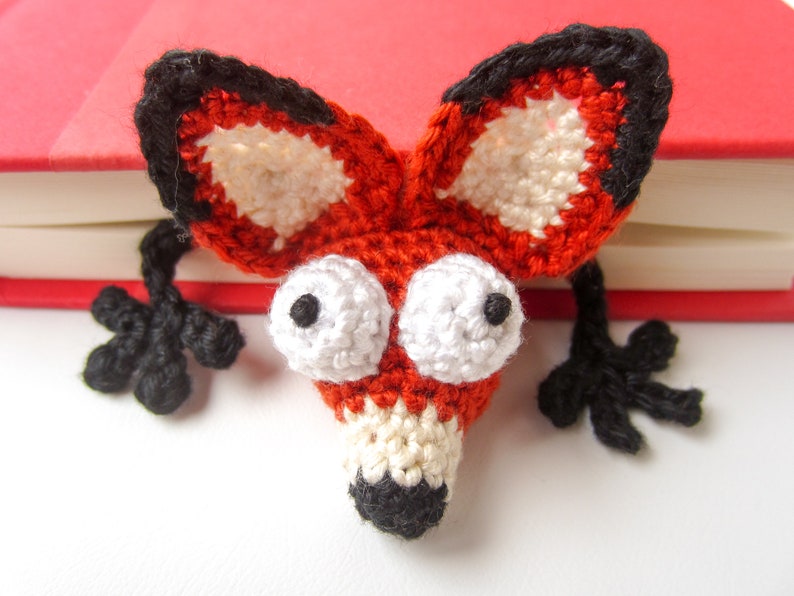 Fuchs Lesezeichen Häkelanleitung Amigurumi PDF Anleitung Bild 5