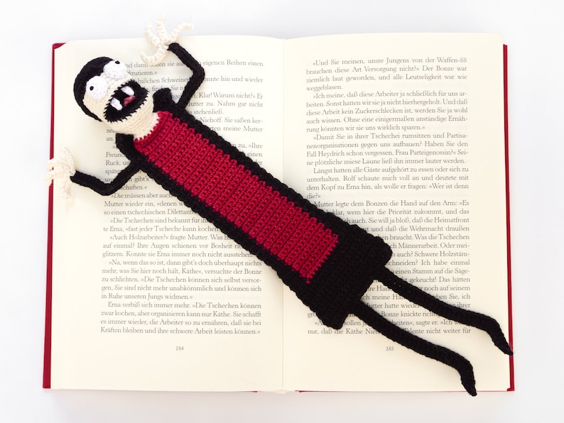 Vampire Bookmark Crochet Pattern Amigurumi PDF Pattern image 2