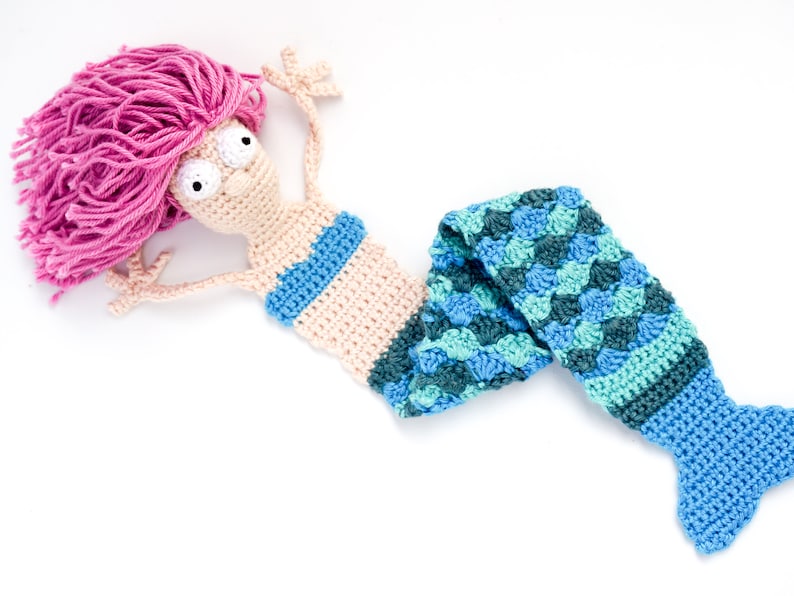 Mermaid Bookmark Crochet Pattern Amigurumi PDF Pattern image 3