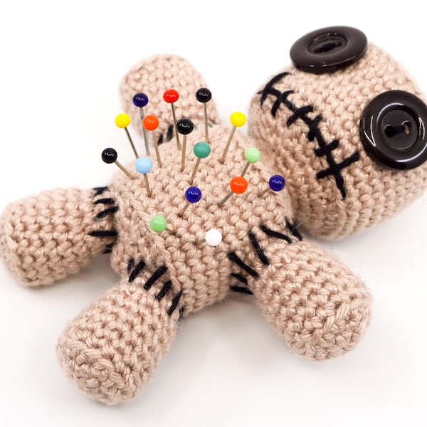 Voodoo Doll Pincushion Crochet Pattern | Amigurumi PDF Pattern