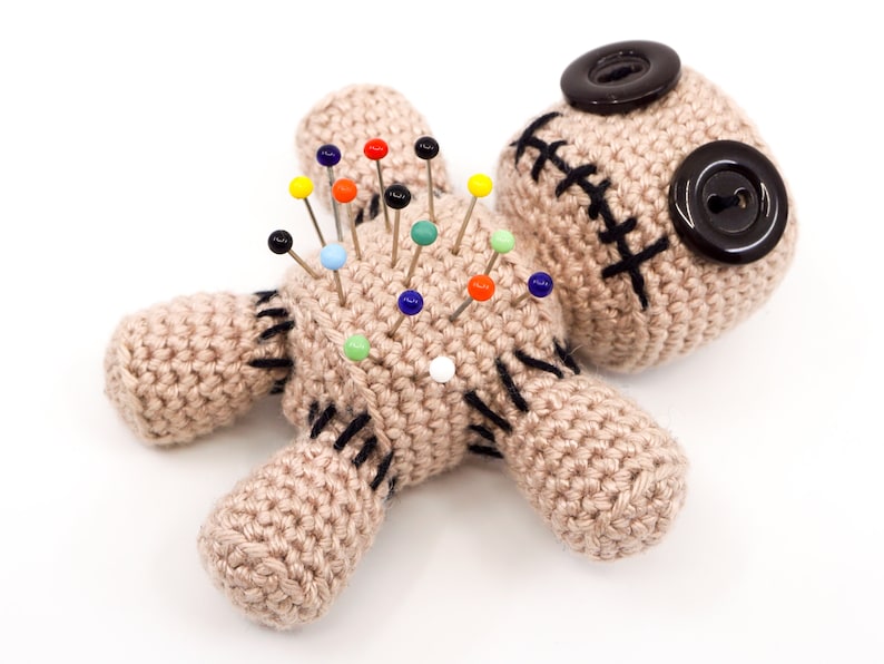 Voodoo Doll Pincushion Crochet Pattern Amigurumi PDF Pattern image 1