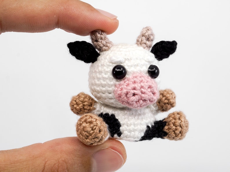 Mini Cow Crochet Pattern Amigurumi PDF Pattern Etsy