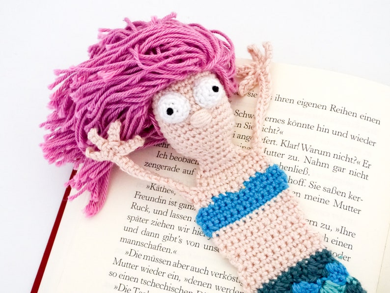 Mermaid Bookmark Crochet Pattern Amigurumi PDF Pattern image 4