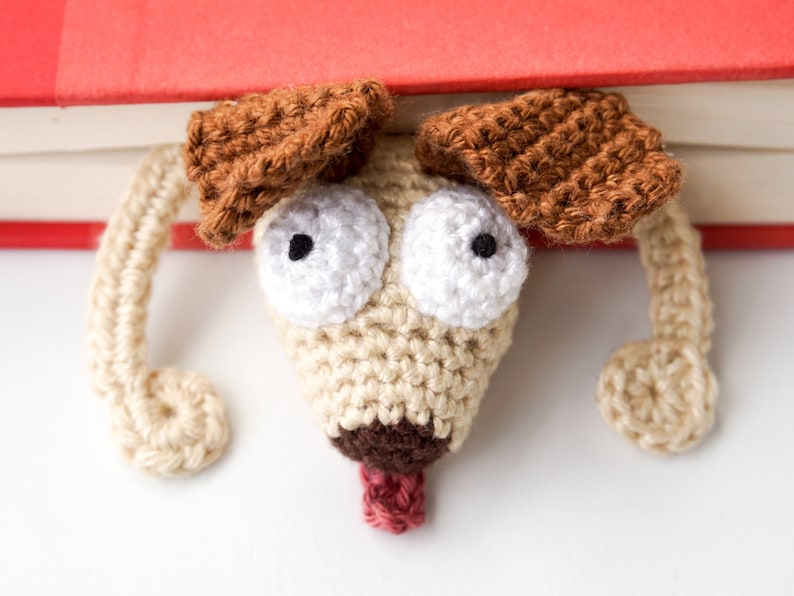 Hound Bookmark Crochet Pattern Amigurumi PDF Pattern immagine 2