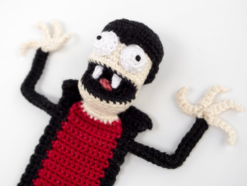 Vampire Bookmark Crochet Pattern Amigurumi PDF Pattern image 1