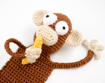 Monkey Bookmark Crochet Pattern | Amigurumi PDF Pattern