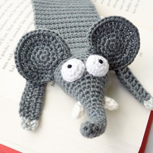 Elefant Lesezeichen Häkelanleitung Amigurumi PDF Anleitung Bild 7