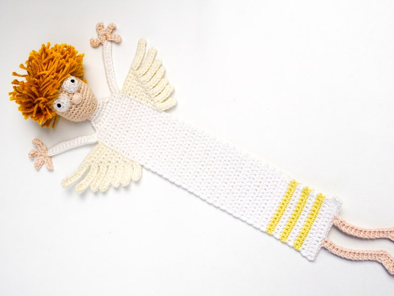 Angel Bookmark Crochet Pattern Amigurumi PDF Pattern 画像 2