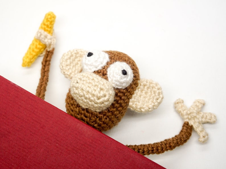 Monkey Bookmark Crochet Pattern Amigurumi PDF Pattern image 7