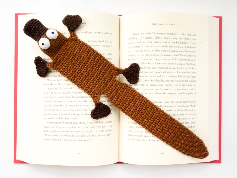 Platypus Bookmark Crochet Pattern Amigurumi PDF Pattern image 5