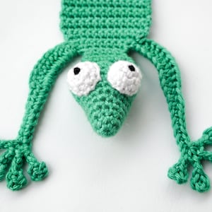 Gecko Lesezeichen Häkelanleitung Amigurumi PDF Anleitung Bild 7