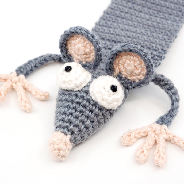 Ratten Lesezeichen Häkelanleitung | Amigurumi PDF Anleitung