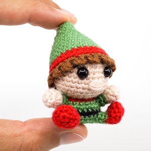 Mini Weihnachtself Häkelanleitung Amigurumi PDF Anleitung Bild 5