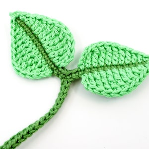 Leaf Bookmark Crochet Pattern Amigurumi PDF Pattern zdjęcie 5
