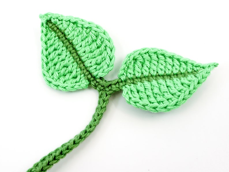 Leaf Bookmark Crochet Pattern Amigurumi PDF Pattern zdjęcie 5