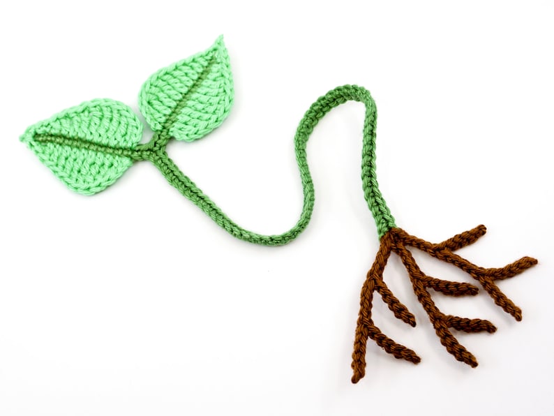 Leaf Bookmark Crochet Pattern Amigurumi PDF Pattern zdjęcie 2