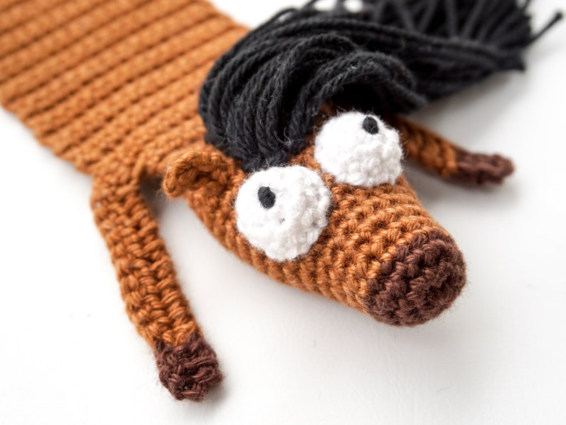 Horse and Unicorn Bookmark Crochet Pattern Amigurumi PDF Pattern image 8