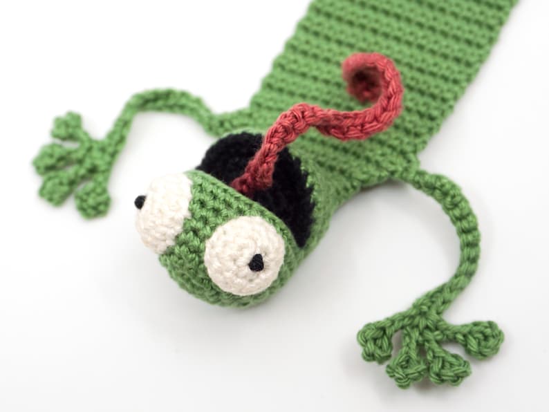 Amigurumi Frosch Lesezeichen Häkelanleitung Bild 5