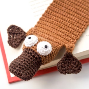 Platypus Bookmark Crochet Pattern Amigurumi PDF Pattern image 1