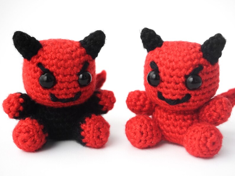 Mini Teufel Häkelanleitung Amigurumi PDF Anleitung Bild 4