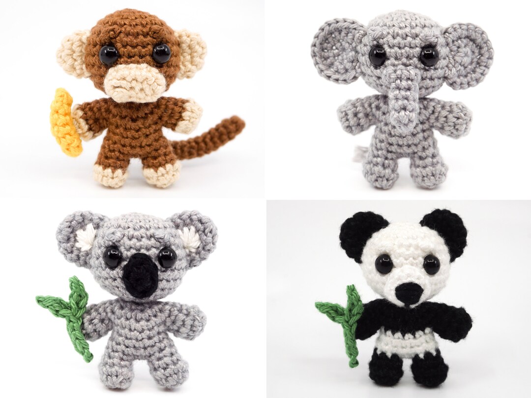 Jungle Animals PDF Crochet Pattern Bundle Amigurumi PDF Patterns Etsy