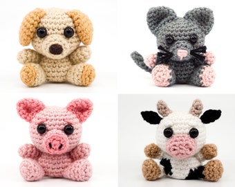 Farmtiere PDF Häkelanleitung Sparset | Amigurumi PDF Anleitungen