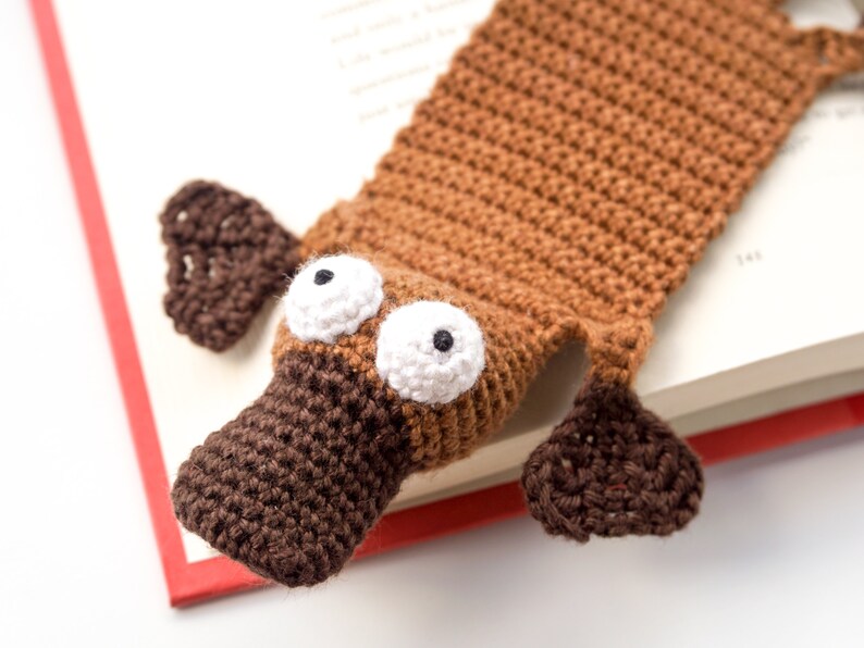 Schnabeltier Lesezeichen Häkelanleitung Amigurumi PDF Anleitung Bild 8