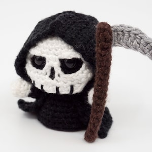 Mini Grim Reaper Crochet Pattern Amigurumi PDF Pattern image 1