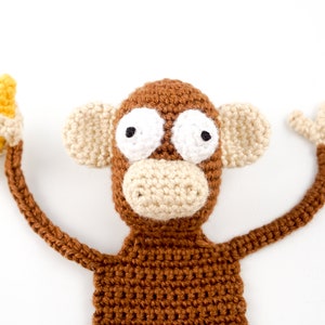 Monkey Bookmark Crochet Pattern Amigurumi PDF Pattern image 3