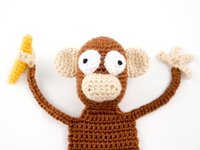 Monkey Bookmark Crochet Pattern Amigurumi PDF Pattern image 3