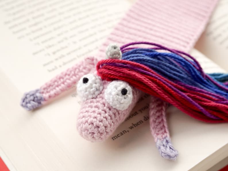 Horse and Unicorn Bookmark Crochet Pattern Amigurumi PDF Pattern image 9