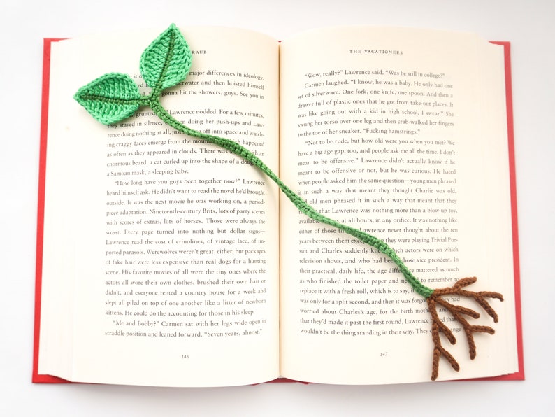 Leaf Bookmark Crochet Pattern Amigurumi PDF Pattern image 3