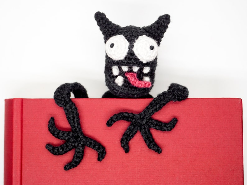 Monster Lesezeichen Häkelanleitung Amigurumi PDF Anleitung Bild 4