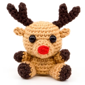Mini Reindeer Crochet Pattern | Amigurumi PDF Pattern