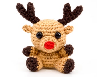 Mini Reindeer Crochet Pattern | Amigurumi PDF Pattern