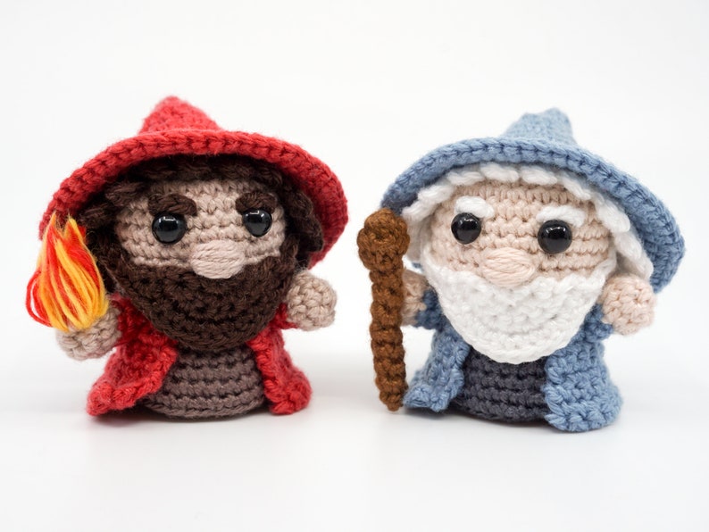 Mini Mage & Wizard Crochet Pattern Amigurumi PDF Pattern image 2