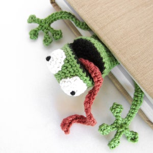 Amigurumi Frosch Lesezeichen Häkelanleitung Bild 2